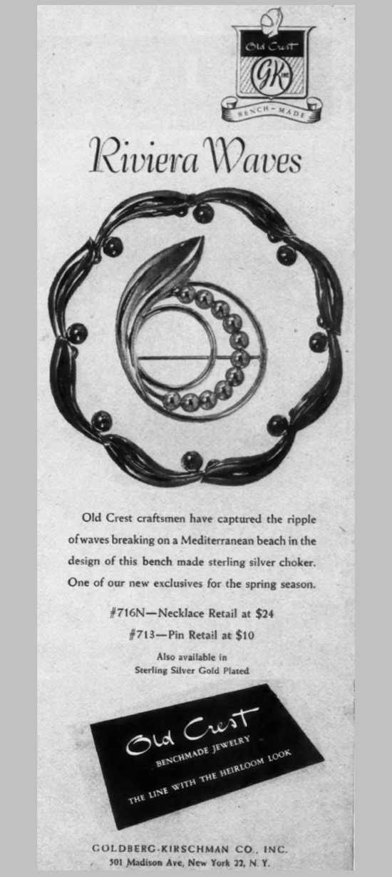 Jewelry ad, 1947