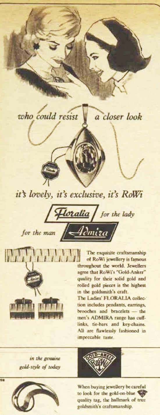 Australian magazine ad, 1966