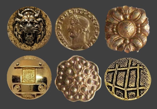 Brass buttons 1930-40s