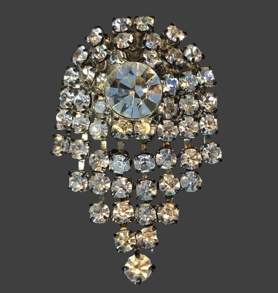 Rhinestone shoe clip