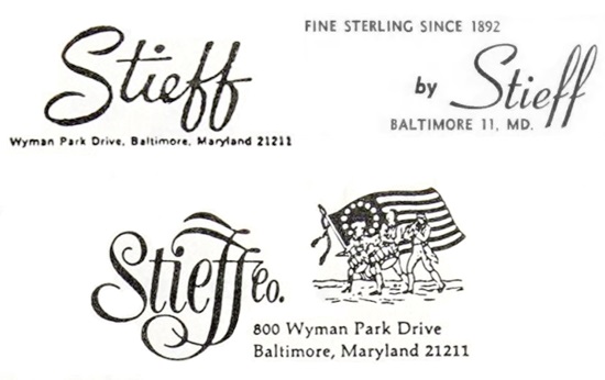 Stieff company brand marks
