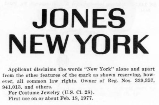 Trademark since 1977