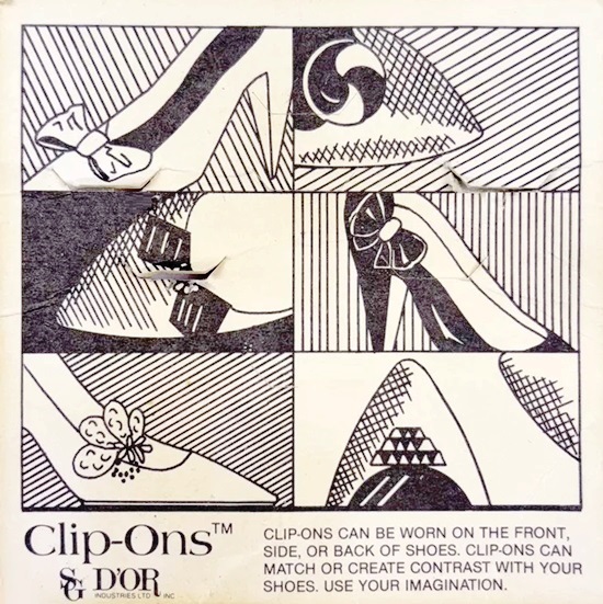 Clip-ons, vintage ad