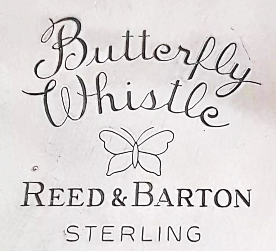 Maker's mark - Butterfly Whistle sterling