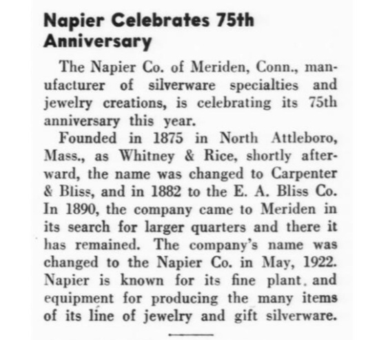 August 1950 Jewelers' Circular Keystone note