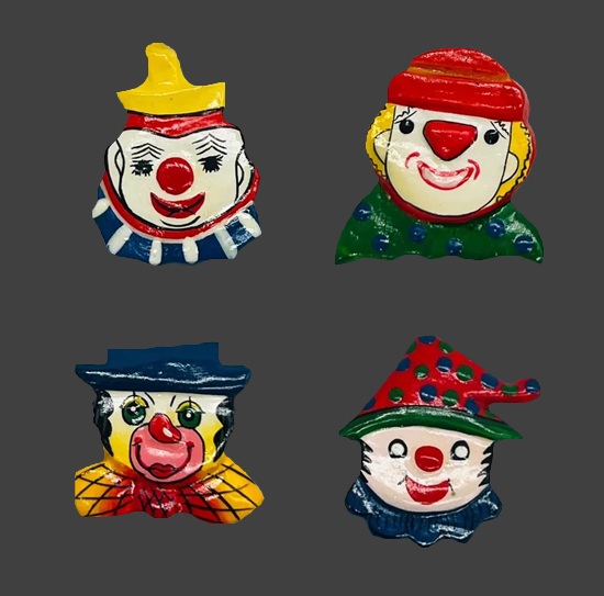 Clown acrylic handpainted