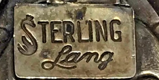 Maker's mark Swan as S sterling Lang (cursive)