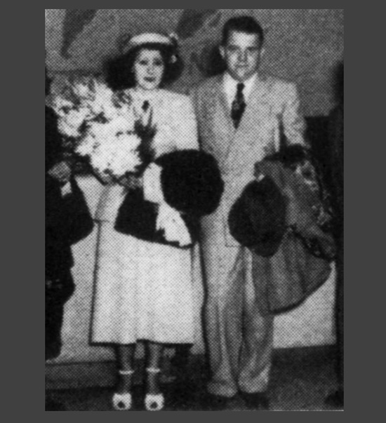 Mrs. Olof V. Anderson and Olof V. Anderson, president of Anson, Inc, 1949 photo