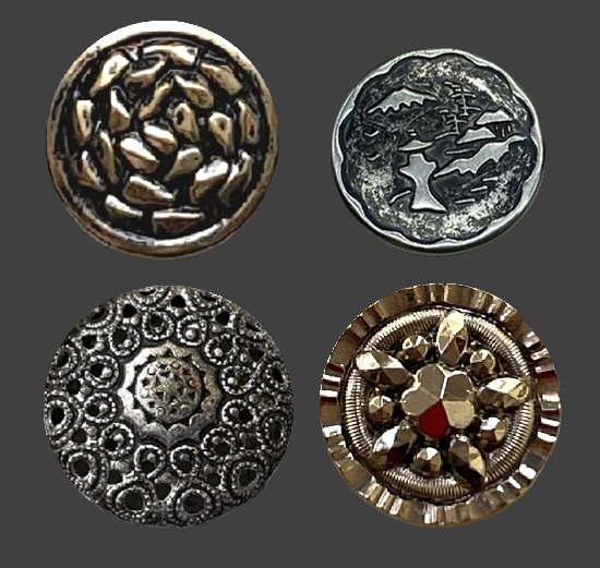 Ornate New York buttons