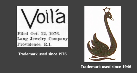 Swan logo and trademark since 1946 and Voila trademark since 1976