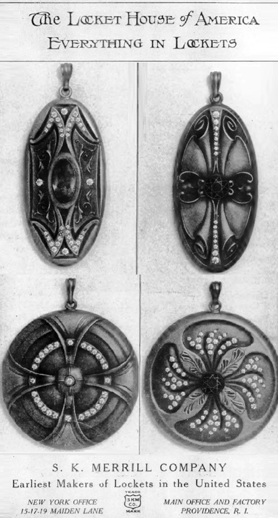 S. K. Merrill Company SKM Lockets (1872-1928)
