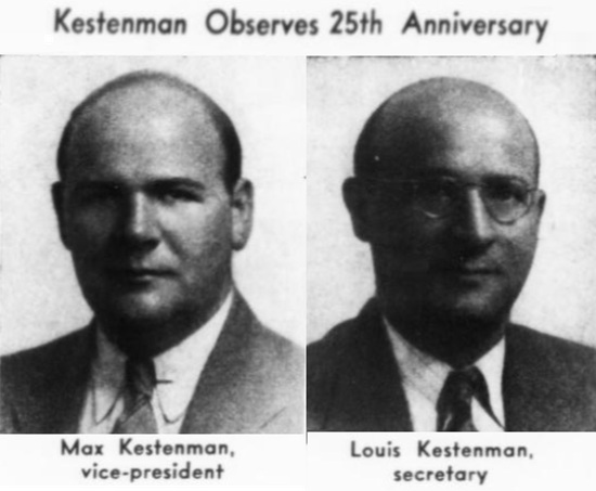 Max and Louis Kestenman, December 1941