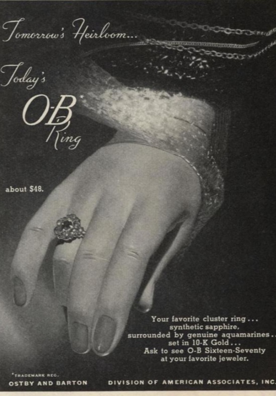 Ostby Barton Vogue June 1946 ad