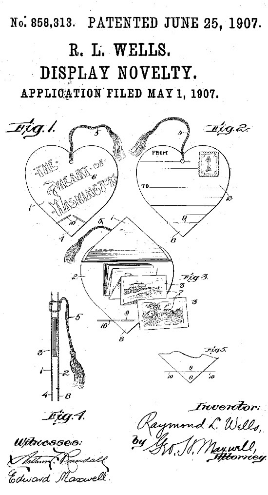 Patented June 25, 1907 Display Novelty