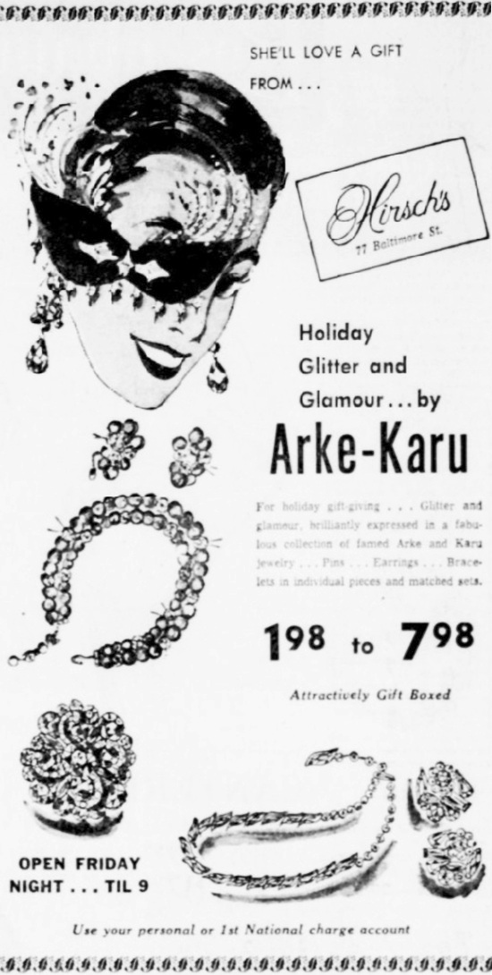 Cumberland News 1957 ad