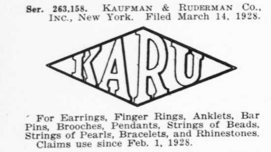 Karu trademark since Feb. 1, 1928
