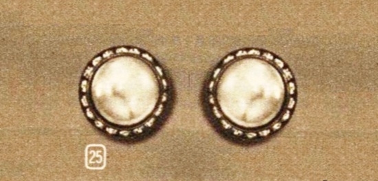 Pearl and rhinestone clip earrings. Montgomery Ward Albany 1956 Spring And Summer ad