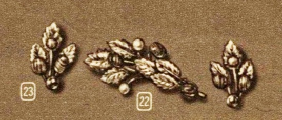 Yellow gold plated spray pin with genuine agate stones, earrings. Montgomery Ward Albany 1956 Spring And Summer ad