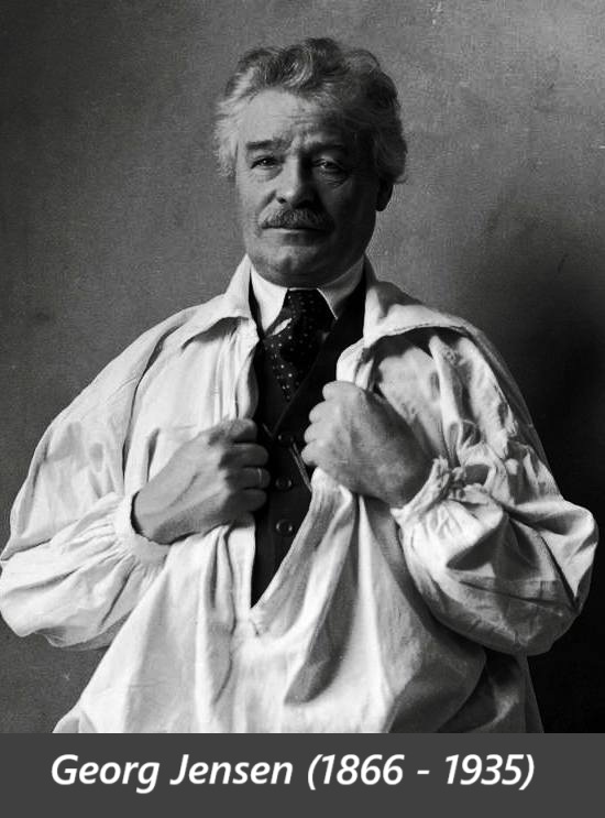 Georg Jensen (1866 - 1935) prominent Danish silversmith, artist, sculptor and ceramist