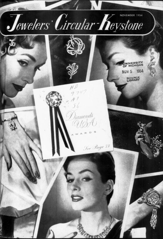 November 1954 Jewelers' Circular cover