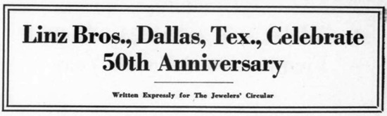 50th Anniversary, November 1927