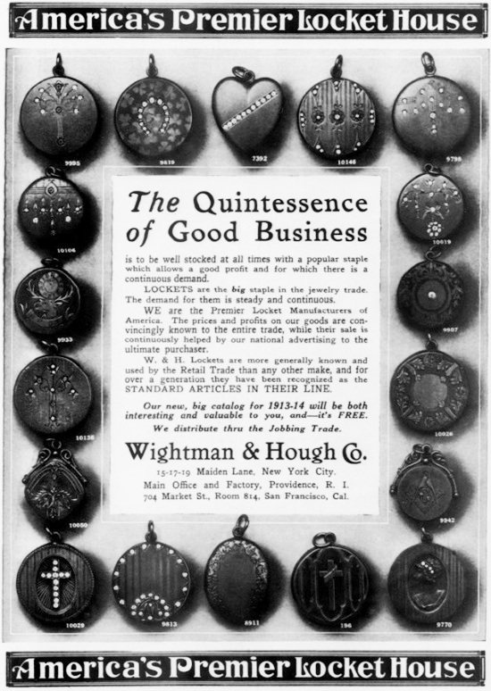 America's Premier Locket House, January 1914