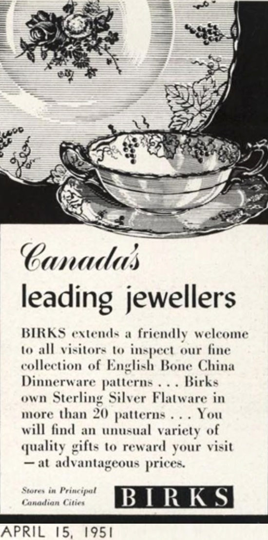 April 1951 Vogue ad