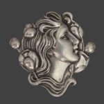 Hudson Fine Pewter Art Nouveau Style Jewelry