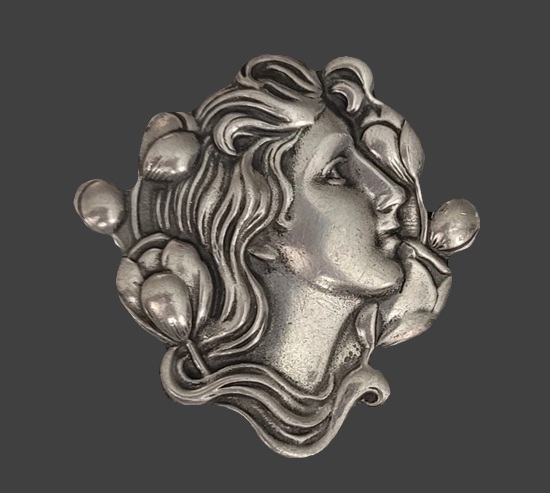 Hudson Fine Pewter Art Nouveau Style Jewelry