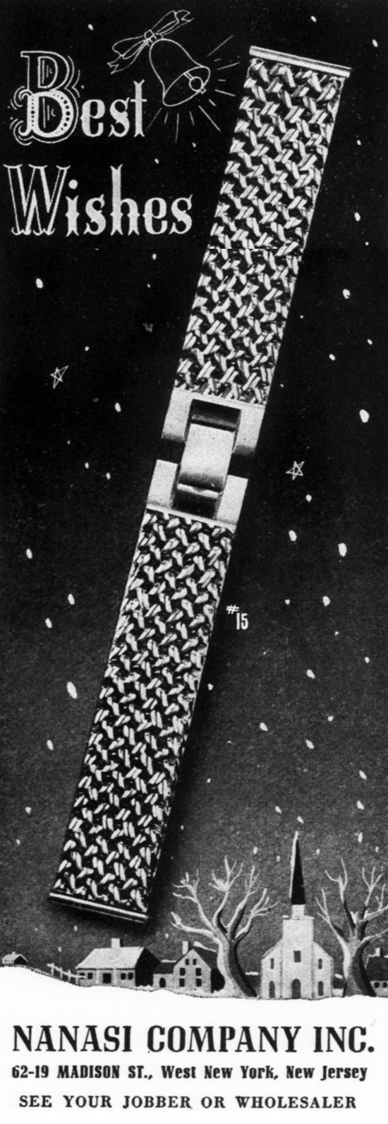 Best Wishes from Nanasi Co Inc, December 1948 ad