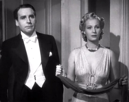 Binnie Barnes wearing Paul Flato jewelry, 'Holiday' 1938 film