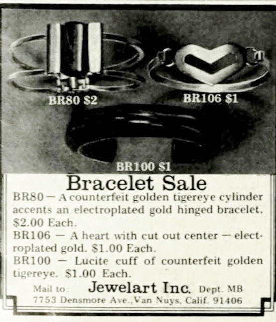 Bracelets, Mademoiselle December 1975