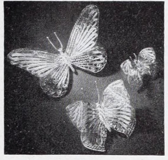 Butterfly sterling silver pins, 1949