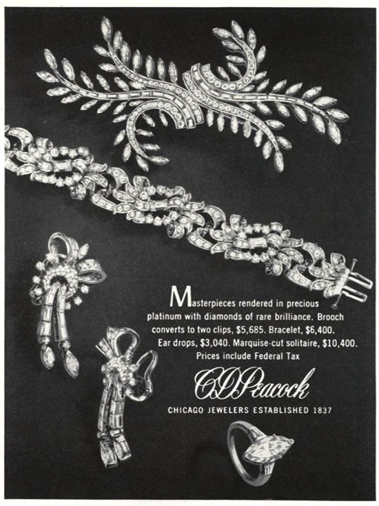 C.D. Peacock, Vogue December 1950 ad