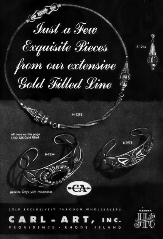 Carl-Art October 1950 ad