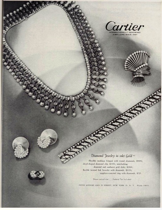 Cartier Palm Beach Life January 1956