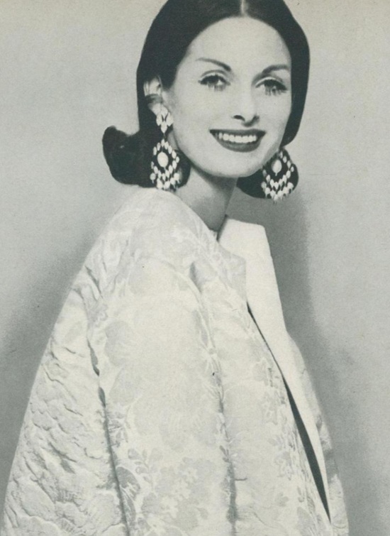Schreiner Chandelier earrings, Vogue February 1959