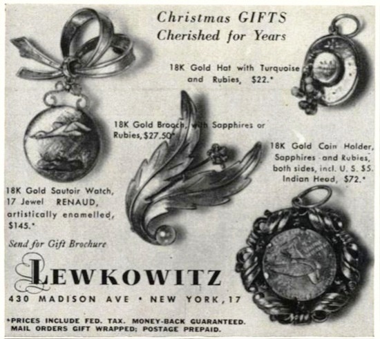 Christmas gifts cherished for years, Vogue 1959