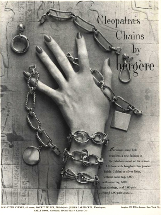 Cleopatra's Chain, Vogue October 1951 ad