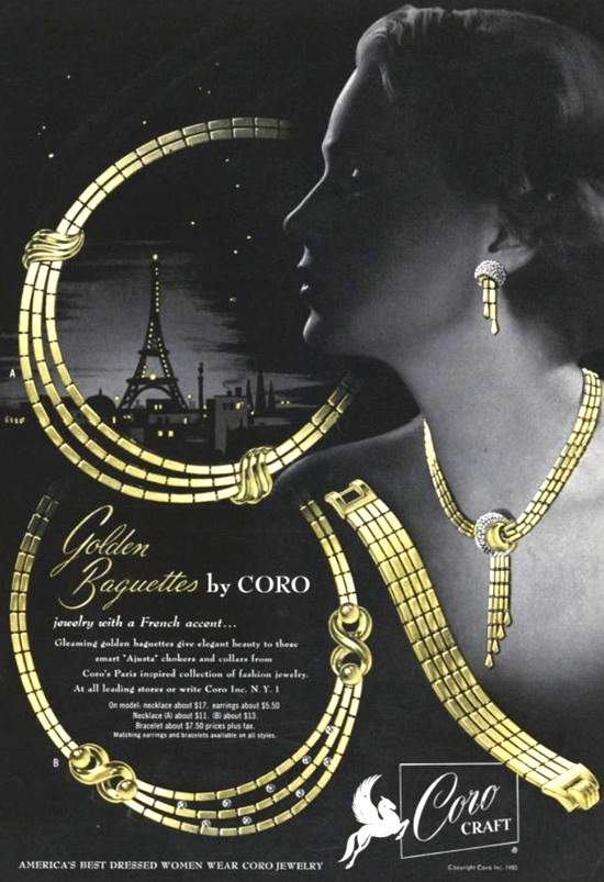Golden Baguettes, September 1950 Vogue ad