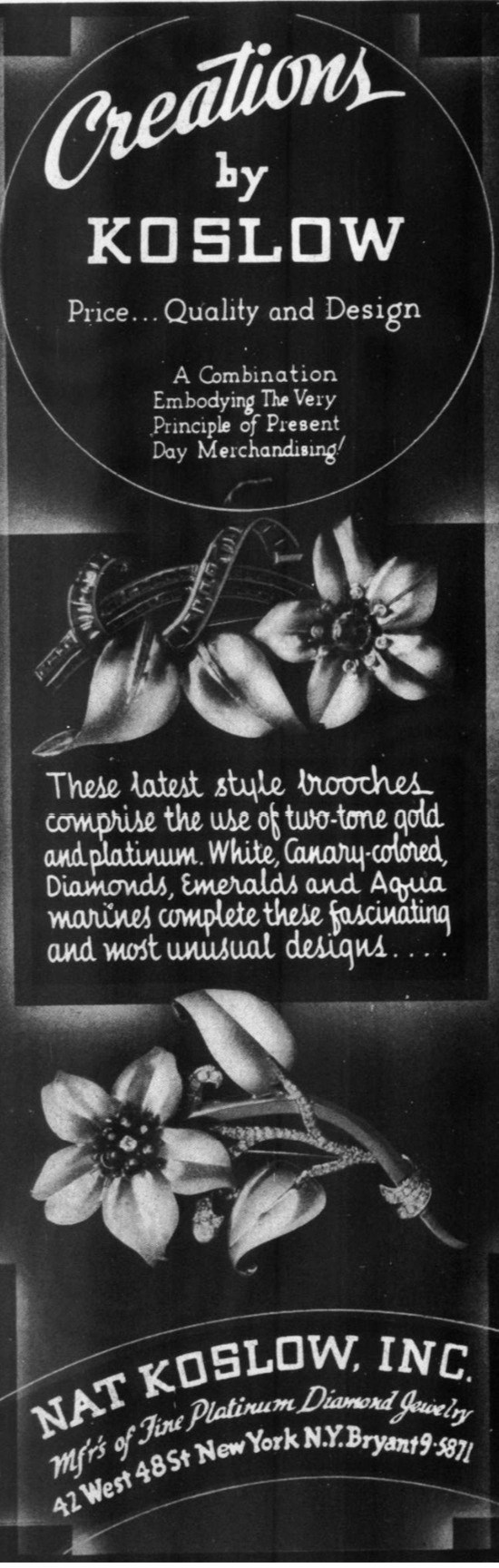 Creations by Koslow, March 1938