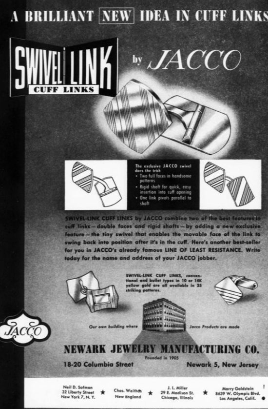 Cufflinks, September 1948