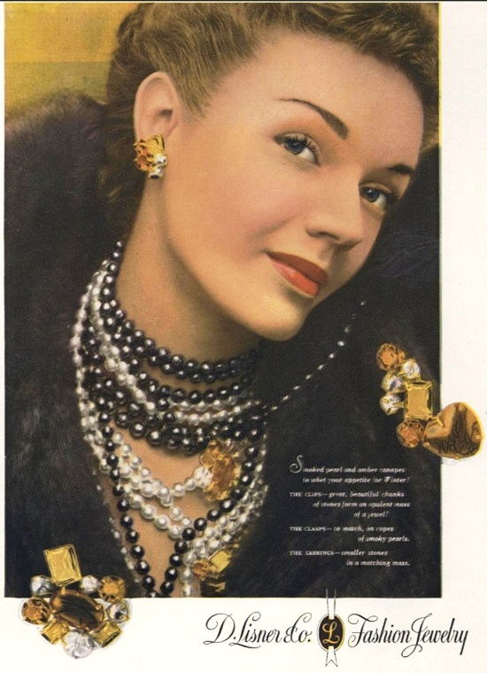 D. Lisner Vogue November 1948 ad
