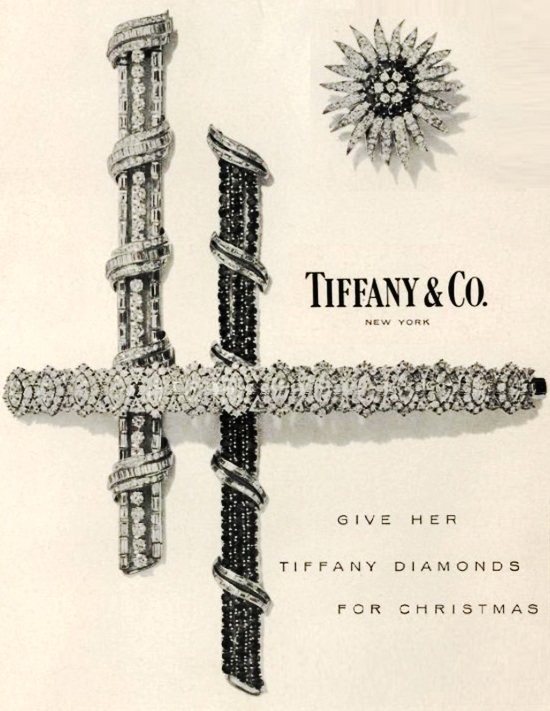 Diamonds for Christmas, Vogue December 1958 ad