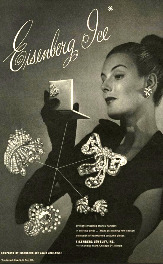 Compacts and Jewelry, Vogue February 1947 ad