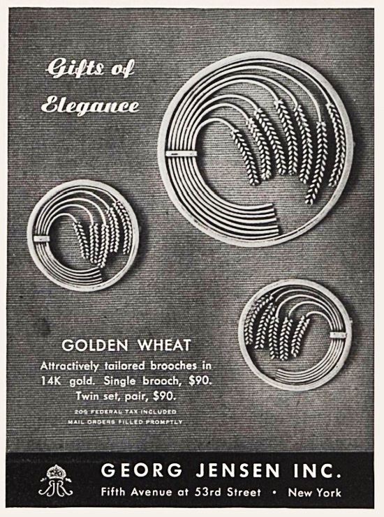 Georg Jensen Vogue February 1946 ad