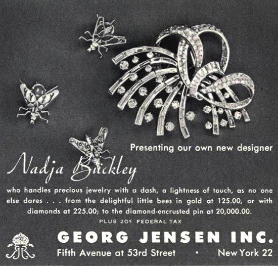Georg Jensen Vogue November 1948 ad
