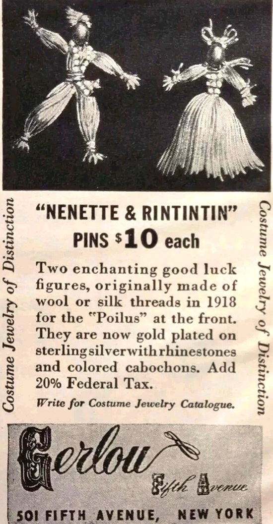 Nenette & Rintintin, 1944 ad