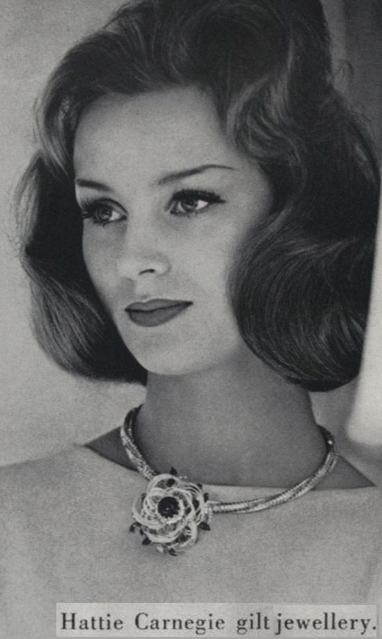 Gilt jewelry, Vogue January 1960