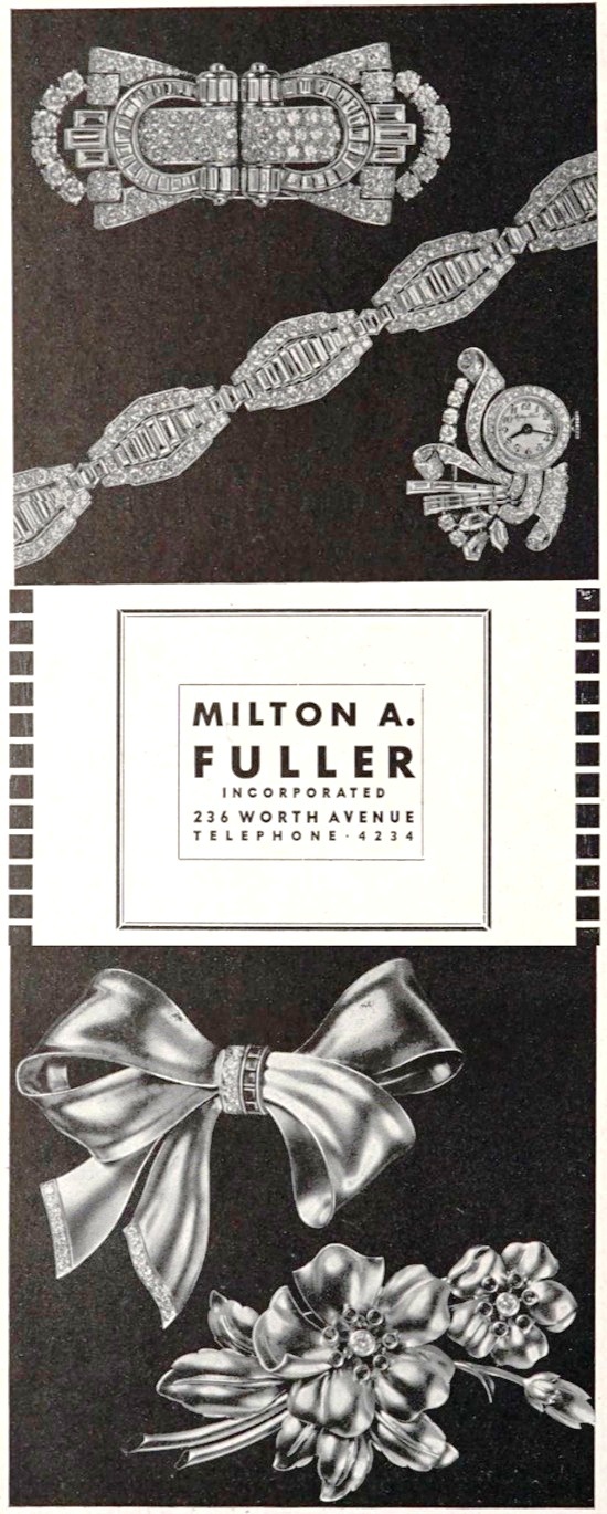 Gold and diamond brooches, February 1944
